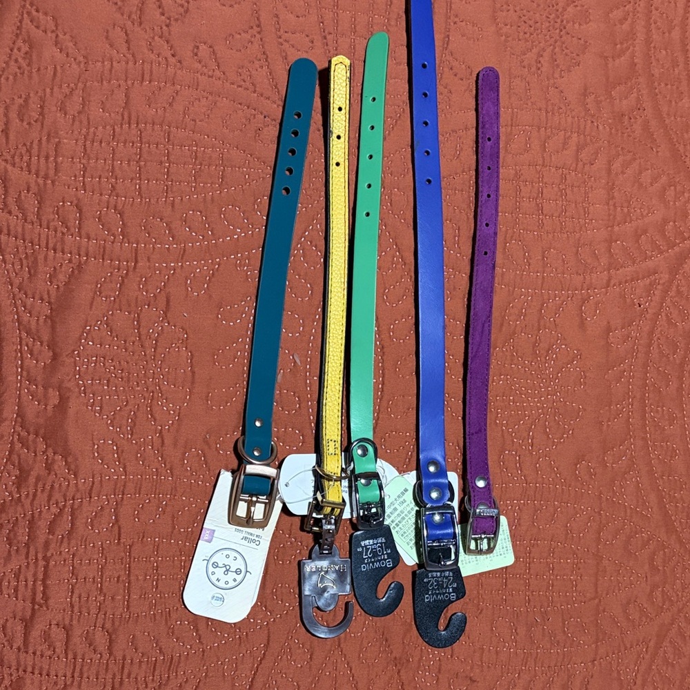 New Dog Collars XS–XXS (Up to 32cm) • Colorful • With Tags